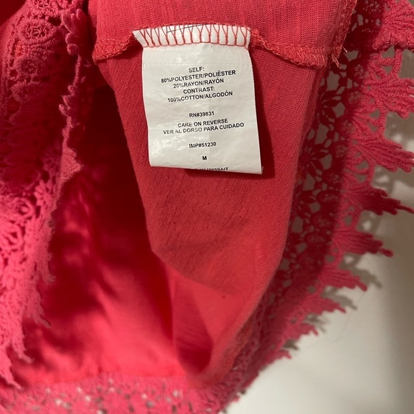 Rewind Coral Short Sleeve Women's Blouse - Picture 7 of 7